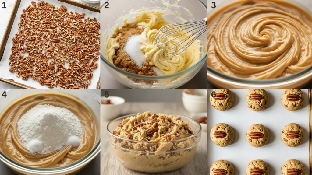 Step-by-step For Pecan Cookies Recipe