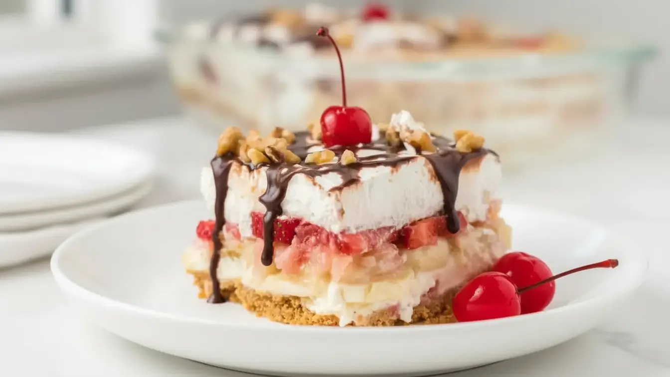 banana split cake
