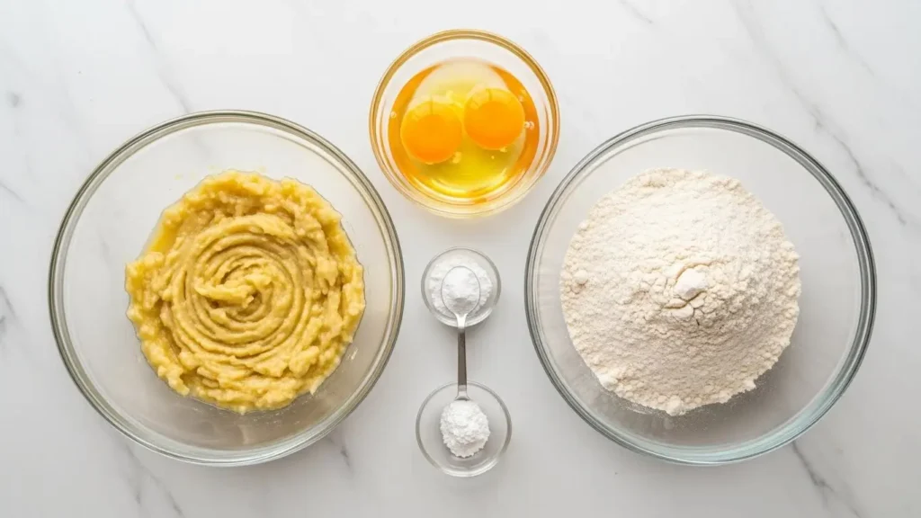 4-Ingredient Banana Bread Ingredients
