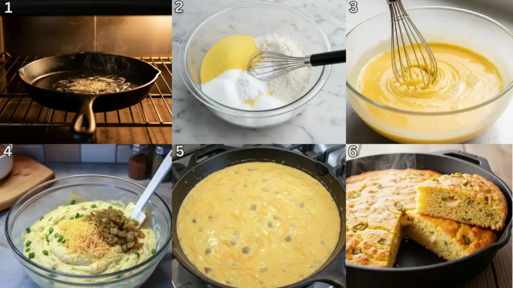Mexican Cornbread Recipe Step-by-Step Instructions